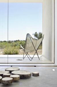White butterfly in a Formentera beach house, Spain - via Pinterest
